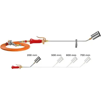 Zahradní hadice Hořák KP FI 50 L-700 + ventil 912L + hadice – 5 m