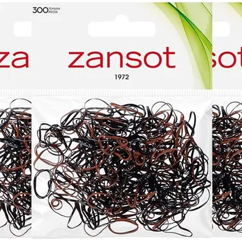 Zansot 3× mini gumičky do vlasů, 300 ks, černé