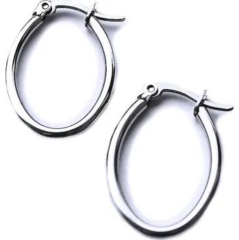 Šperk Ocelové Náušnice - Elipsy 2,5 cm.