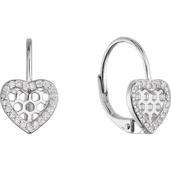 Šperk EVOLUTION GROUP CZ Stříbrné náušnice srdíčka - 11715.1