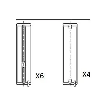 Kliková hřídel Hlavní ložiska klikového hřídele FAI AutoParts BM1044-STD