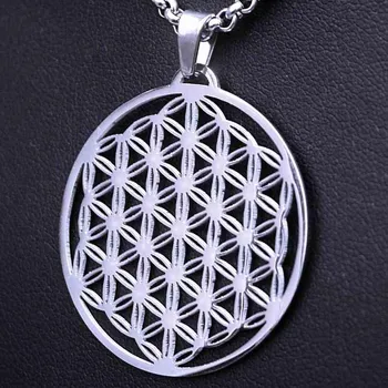 Přívěsek Ocelový přívěsek - Květ Života V017