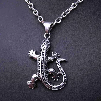 Přívěsek Ocelový přívěsek - Ještěrka / lizard (70048)