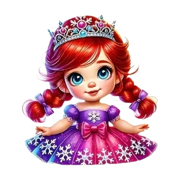 Nažehlovací obrázek - princezna Florie (10,2 x 11,0 cm)