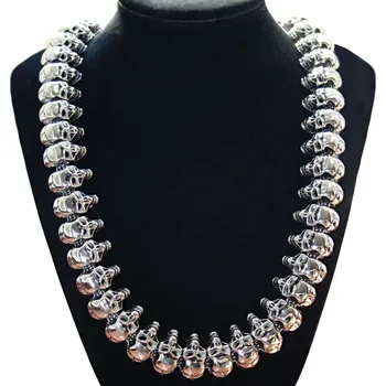 Náhrdelník Ocelový náhrdelník - Lebky / Morbid Skulls (015)