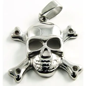 Přívěsek Ocelový přívěsek EXEED - Skull/Jolly Roger (2929)