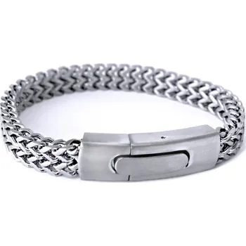 Náramek Ocelový náramek - dvojitý hranol (70311)