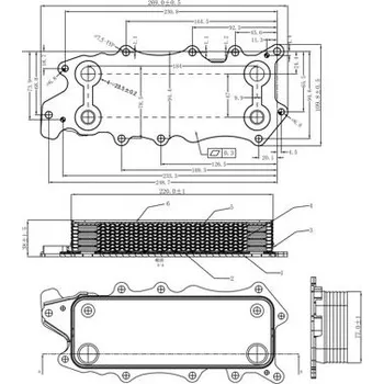 Chladič motoru Olejový chladič, motorový olej HART 623 806