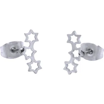 Náušnice Ocelové Náušnice - 3 hvězdičky / Stars (42392)