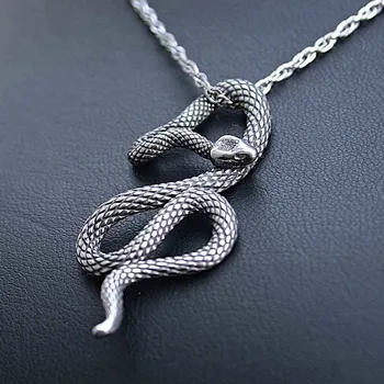 Přívěsek Ocelový přívěsek - Had s Řetízkem nebo bez řetízku (V23)