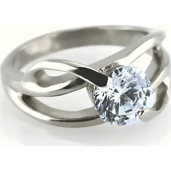 Prsten Ocelový prsten - One Stone (6173)