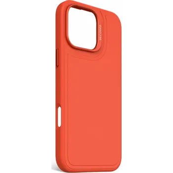 Pouzdro na mobilní telefon Decoded Decoded Decoded Antimicrobial Silicone Stacks Backcover – silikonové ochranné pouzdro kompatibilní s MagSafe pro iPhone 16 Pro Max (mandarinka)