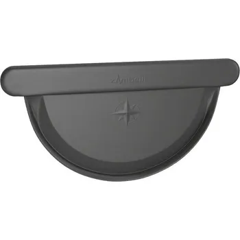 okap Čelo žlabové ROBUST 333 mm pro vodorovnou montáž - černá