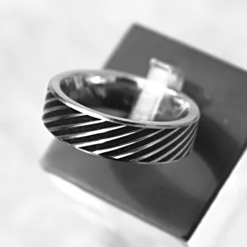 Prsten Ocelový prsten AAR - Blacklines