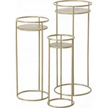 Boltze Sada kovových květináčů RICKY, 3 ks. 50-70 cm