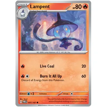 Sběratelská karetní hra Pokémon TCG Lampent 037/167