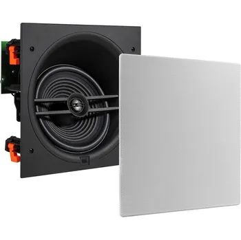 JBL STAGE 280CSA - vestavný reproduktor, 8"-bílý - čtverec, 120 W