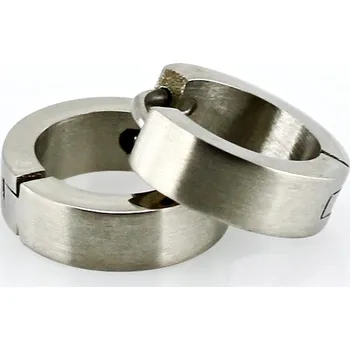 Šperk Ocelové náušnice - Kroužky 1,3 mm Matt (es126)