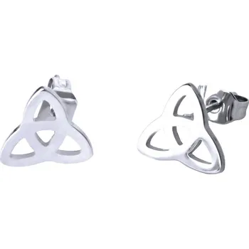 Náušnice Ocelové Náušnice - Triquetra / Leštěné (021)