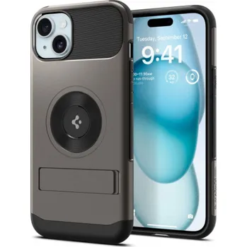 Telefonní příslušenství Spigen Spigen Slim Armor MagSafe, gunmetal - iPhone 15
