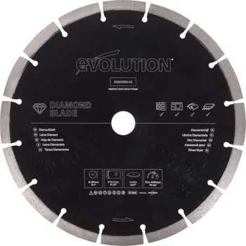 Řezný kotouč Evolution Evolution D230SEG-CS 230mm segmentový diamantový kotouč pro řezání stavebních materiálů