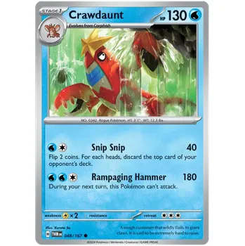 Sběratelská karetní hra Pokémon TCG Crawdaunt 048/167