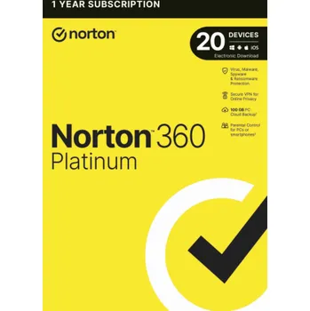 Antivir Norton 360 Deluxe pro 20 zařízení na 12 měsíců (21427507)