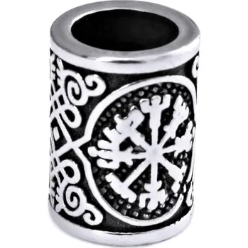 Přívěsek Ocelový korálek - Vegvisir / 8 mm / model 01