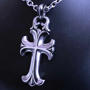 Přívěsek Ocelový přívěsek - Kříž / Lesk / Gothic Cross