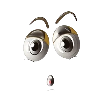 Nažehlovací obrázek - výraz tváře III (6,4 x 9,0 cm)