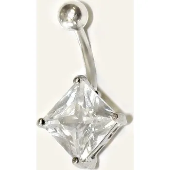 Piercing Pupíkovka - White Square 001 (1,6 x 10mm)