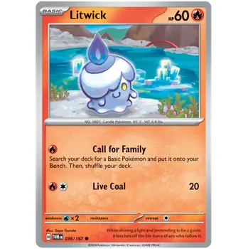 Sběratelská karetní hra Pokémon TCG Litwick 036/167