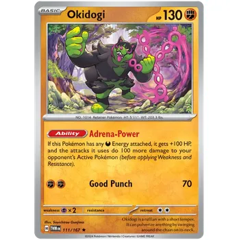 Sběratelská karetní hra Pokémon TCG Okidogi 111/167 - Reverse Holo