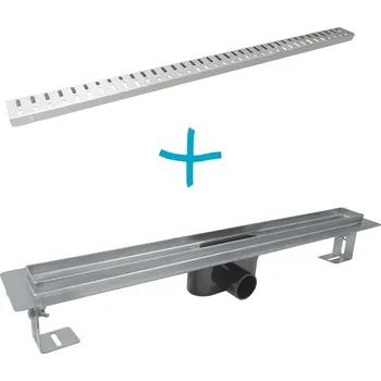 sprchový žlab Mereo Odtokový sprchový žlab do prostoru 700x55 mm, vč. roštu Wave, nerez M-CZ213