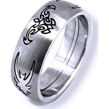 Prsten Ocelový prsten - Bull / Vytlačovací ornament (2144)