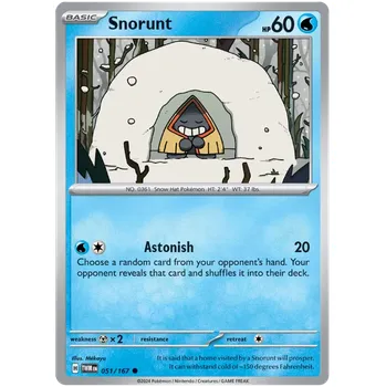 Sběratelská karetní hra Pokémon TCG Snorunt 051/167 - Reverse Holo