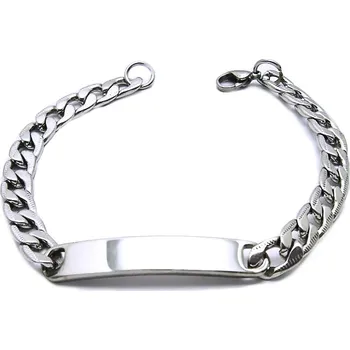 Náramek Ocelový náramek - Panzer / Destička 7 mm. (8618)