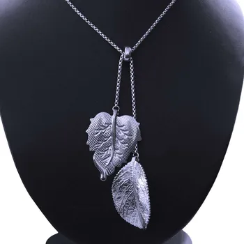 Náhrdelník Ocelový náhrdelník - Lístky (70185)
