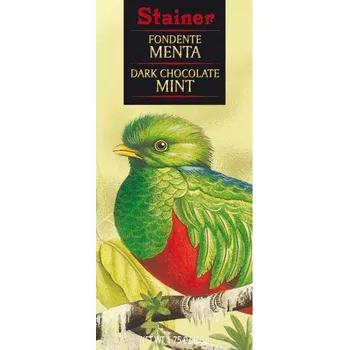 Čokoláda Stainer 70% hořká čokoláda s mátou 50g
