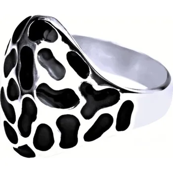 Prsten Ocelový prsten - Exeed černá mozaika / Black (3470)