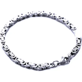 Náramek Ocelový náramek - King´s Chain 5 mm - 21,5 cm