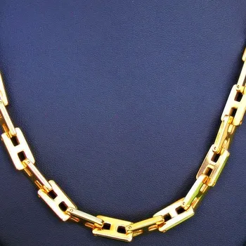 Náhrdelník Ocelový náhrdelník EXEED - Řětěz / Zlacený IPG (P043)