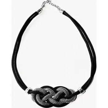 Náhrdelník Ocelový náhrdelník - Black Knot / Steel (7388)