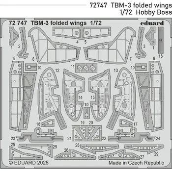 Plastikový model Eduard 1/72 TBM-3 folded wings (HOBBY BOSS)