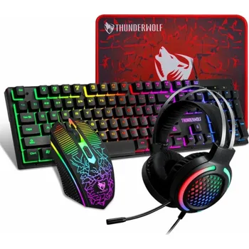 ExtraLink EXTRALINK GAMING SET TF400 4V1 LED KLÁVESNICE + MYŠ klávesnice