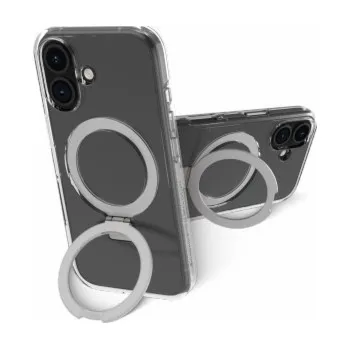 Pouzdro na mobilní telefon dbramante dbramante1928 Iceland Ultra D3O MS Kick - ochranné pouzdro se stojánkem pro iPhone 16 kompatibilní s MagSafe (čiré)