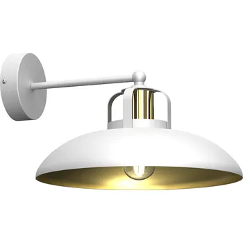 Nástěnné svítidlo Nástěnné svítidlo Felix, 1x zlaté/bílé kovové stínítko, w/g