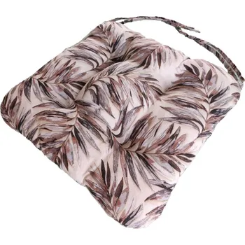 Podsedák Podsedák na židli foukaný se šňůrkou - 40 x 40 - hnědý list