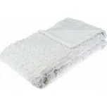 Atmosphera Přehoz z umělé kožešiny, 230 x 180 cm, Bílá