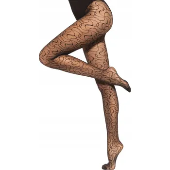 Dámské punčochy Punčocháče Gatta vzorované černé 20 DEN velikost 2